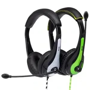 AVID Products AE-36 Headset Featuring white and black and green with black coloring