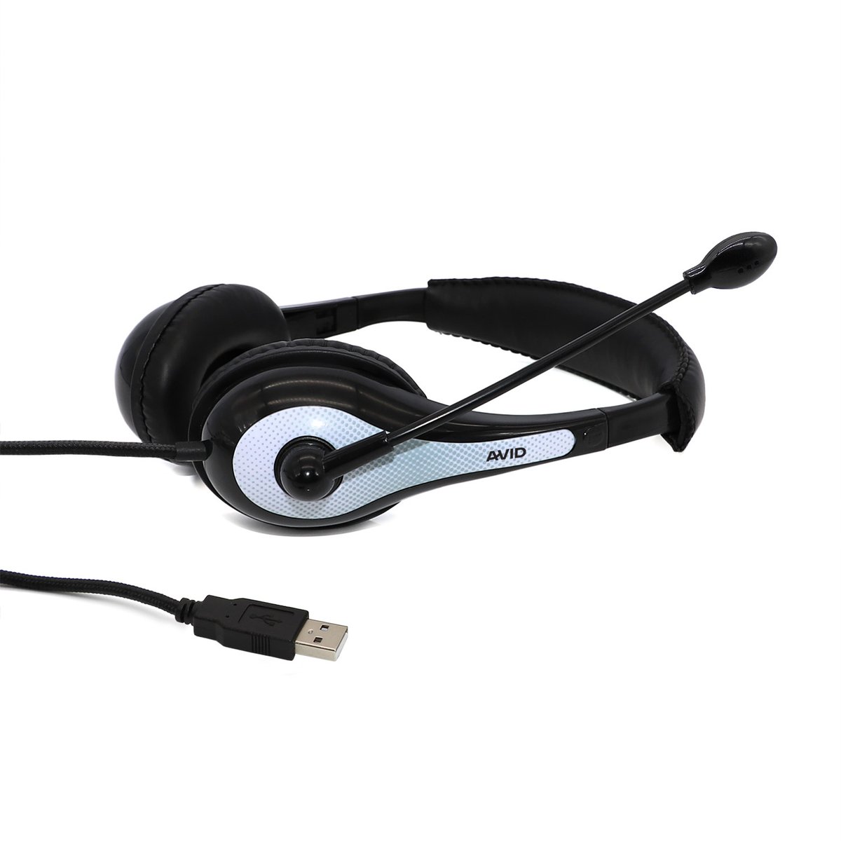 AE-36 Headset - White - Side - USB-A