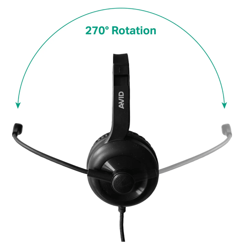 Ambidextrous microphone boom