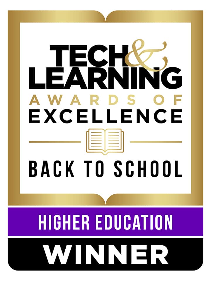 Tech & Learning Winner Award for Higher Education