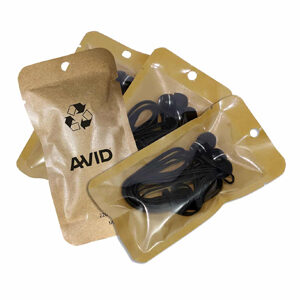 AE-205 Individual earphones in Kraft Packaging